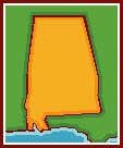map of Alabama